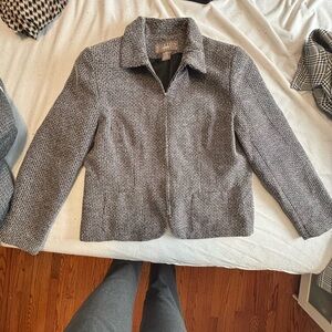 Vintage Blazer Plaid Norton McNaughton (Petites)- Black and White Women's